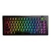 Glorious Gaming GMMK 3 PRO 75% Prebuilt sem fios preto - US, com fios e sem fios, USB + RF sem fios + Bluetooth, mecânico, QWERTY, RGB LED, preto