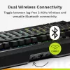 Glorious Gaming GMMK 3 PRO 75% Prebuilt sem fios preto - US, com fios e sem fios, USB + RF sem fios + Bluetooth, mecânico, QWERTY, RGB LED, preto