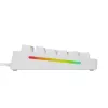 Glorious Gaming GMMK 3 100% Prebuilt com fios branco - US, com fios, USB, mecânico, QWERTY, RGB LED, branco