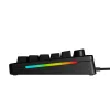 Glorious Gaming GMMK 3 75% Prebuilt com fios preto - FR, com fios, USB, mecânico, AZERTY, RGB LED, preto