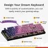 Glorious Gaming GMMK 3 100% Prebuilt com fios preto - FR, com fios, USB, mecânico, AZERTY, RGB LED, preto