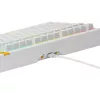 Glorious Gaming GMMK 3 HE 75% Prebuilt com fios branco - FR, com fios, USB, mecânico, AZERTY, RGB LED, branco