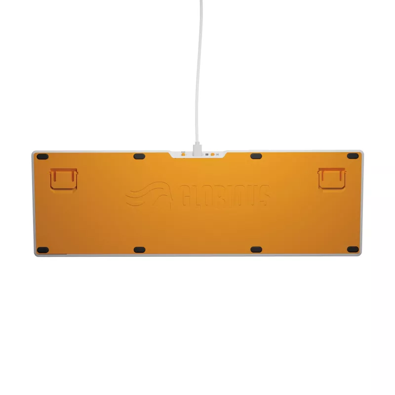 Glorious Gaming GMMK 3 HE 100% Prebuilt com fios branco - FR, com fios, USB, mecânico, AZERTY, RGB LED, branco