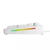 Glorious Gaming GMMK 3 HE 100% Prebuilt com fios branco - FR, com fios, USB, mecânico, AZERTY, RGB LED, branco