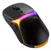 Glorious Gaming Model O3 rato gaming sem fios – sistema de baterias substituíveis InfinitePlay, polling de 8k, interruptores óticos com 130 milhões de cliques, ultraleve com 66 g, sensor ótico 30K-DPI, RGB – preto