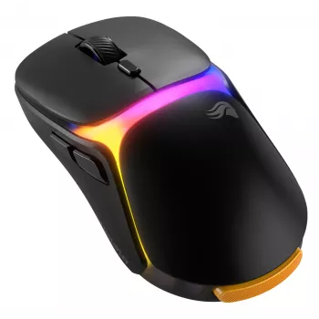 Glorious Gaming Model O3 rato gaming sem fios – sistema de baterias substituíveis InfinitePlay, polling de 8k, interruptores óticos com 130 milhões de cliques, ultraleve com 66 g, sensor ótico 30K-DPI, RGB – preto