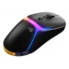 Glorious Gaming Model O3 rato gaming sem fios – sistema de baterias substituíveis InfinitePlay, polling de 8k, interruptores óticos com 130 milhões de cliques, ultraleve com 66 g, sensor ótico 30K-DPI, RGB – preto