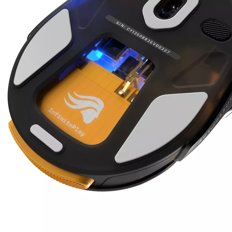 Glorious Gaming Model O3 rato gaming sem fios – sistema de baterias substituíveis InfinitePlay, polling de 8k, interruptores óticos com 130 milhões de cliques, ultraleve com 66 g, sensor ótico 30K-DPI, RGB – preto