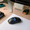 Glorious Gaming Model O3 rato gaming sem fios – sistema de baterias substituíveis InfinitePlay, polling de 8k, interruptores óticos com 130 milhões de cliques, ultraleve com 66 g, sensor ótico 30K-DPI, RGB – preto