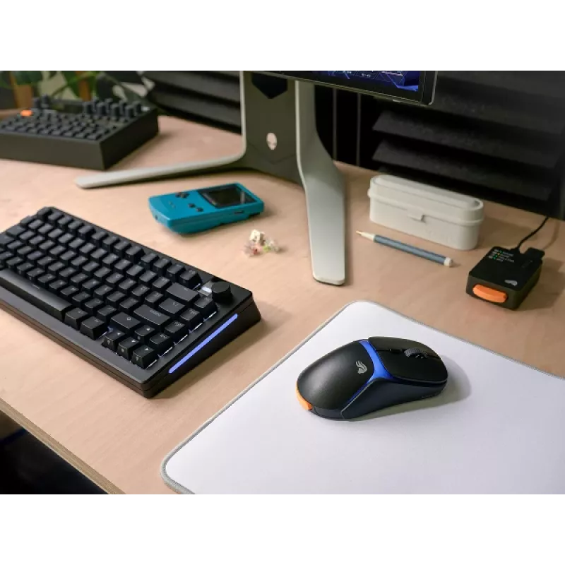 Glorious Gaming Model O3 rato gaming sem fios – sistema de baterias substituíveis InfinitePlay, polling de 8k, interruptores óticos com 130 milhões de cliques, ultraleve com 66 g, sensor ótico 30K-DPI, RGB – preto