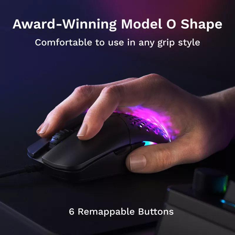 Glorious Gaming Model O Eternal rato destro USB Type-A ótico 12000 DPI