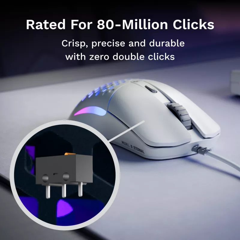 Glorious Gaming Model O Eternal rato destro USB Type-A ótico 12000 DPI
