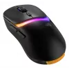 Glorious Gaming Model D3 rato gaming sem fios – sistema de baterias substituíveis InfinitePlay, polling de 8k, interruptores óticos com 130M cliques, ultraleve 69g, sensor ótico 30K-DPI, RGB – preto
