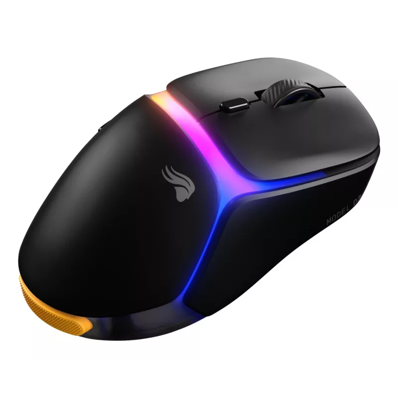 Glorious Gaming Model D3 rato gaming sem fios – sistema de baterias substituíveis InfinitePlay, polling de 8k, interruptores óticos com 130M cliques, ultraleve 69g, sensor ótico 30K-DPI, RGB – preto