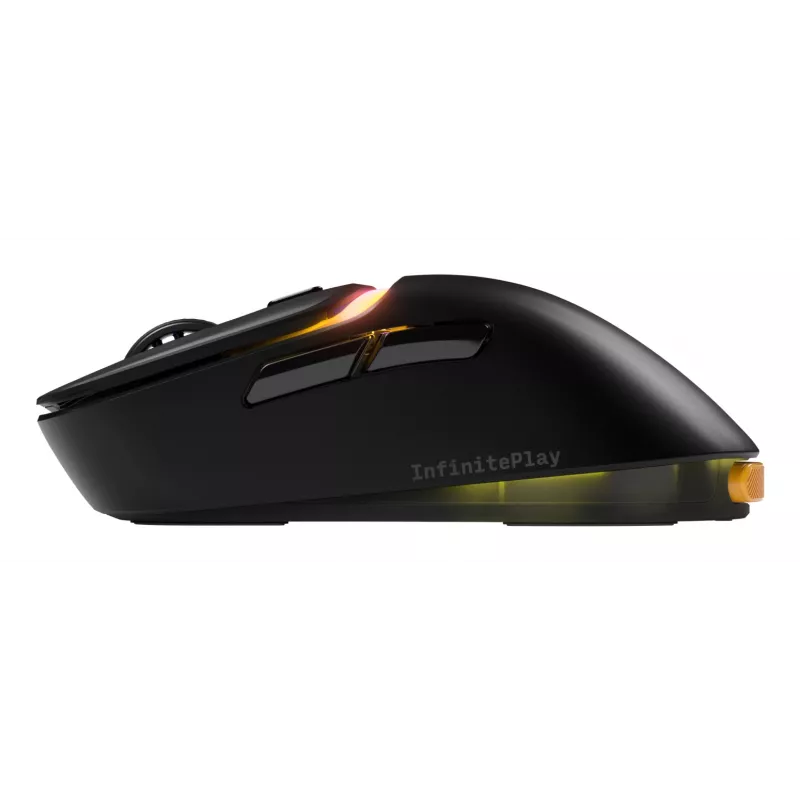 Glorious Gaming Model D3 rato gaming sem fios – sistema de baterias substituíveis InfinitePlay, polling de 8k, interruptores óticos com 130M cliques, ultraleve 69g, sensor ótico 30K-DPI, RGB – preto