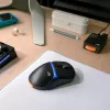Glorious Gaming Model D3 rato gaming sem fios – sistema de baterias substituíveis InfinitePlay, polling de 8k, interruptores óticos com 130M cliques, ultraleve 69g, sensor ótico 30K-DPI, RGB – preto