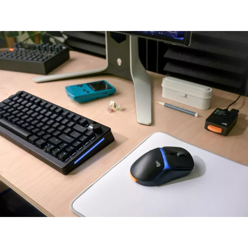 Glorious Gaming Model D3 rato gaming sem fios – sistema de baterias substituíveis InfinitePlay, polling de 8k, interruptores óticos com 130M cliques, ultraleve 69g, sensor ótico 30K-DPI, RGB – preto