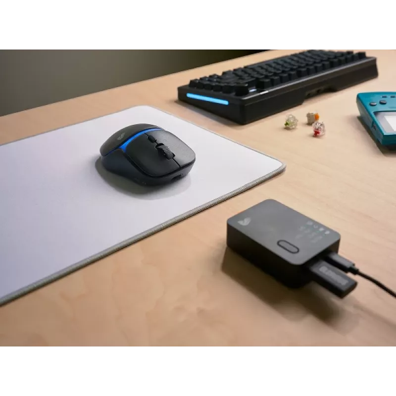 Glorious Gaming Model D3 rato gaming sem fios – sistema de baterias substituíveis InfinitePlay, polling de 8k, interruptores óticos com 130M cliques, ultraleve 69g, sensor ótico 30K-DPI, RGB – preto