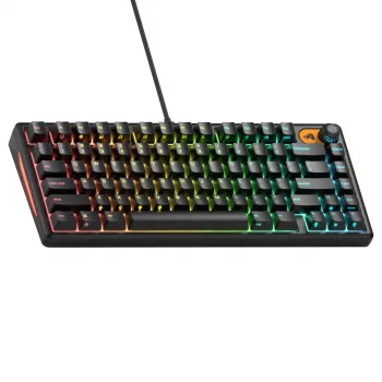 Glorious Gaming GMBK 75% teclado USB QWERTY inglês dos EUA preto