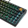 Glorious Gaming GMBK 75% teclado USB QWERTY inglês dos EUA preto
