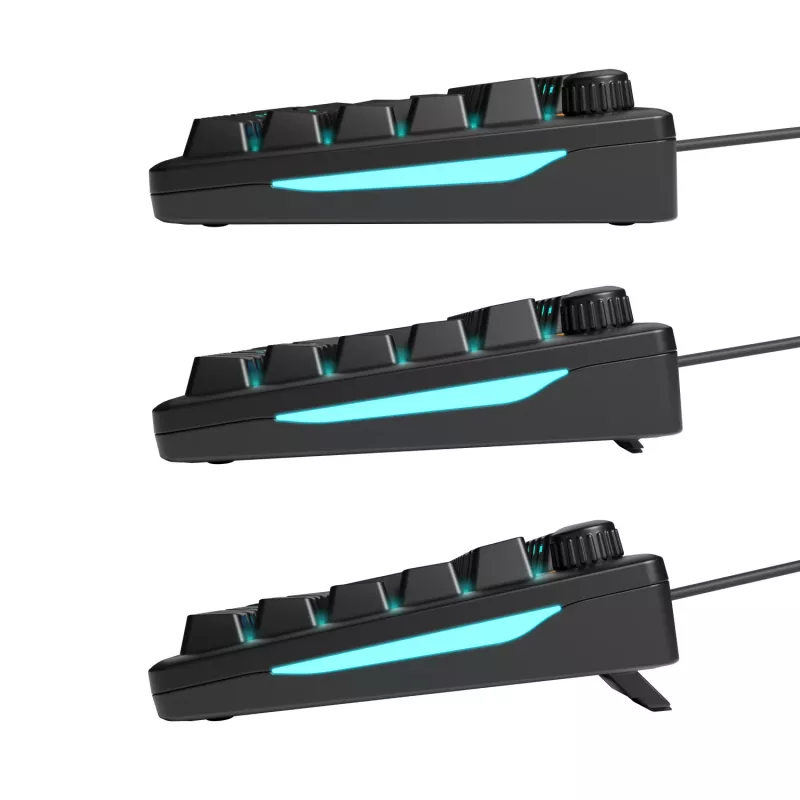 Glorious Gaming GMBK 75% teclado USB AZERTY francês preto