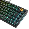 Glorious Gaming GMBK 75% teclado USB AZERTY francês preto