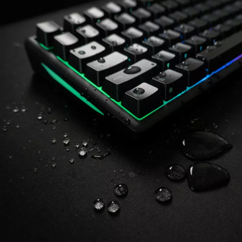 Glorious Gaming GMBK 75% teclado USB AZERTY francês preto