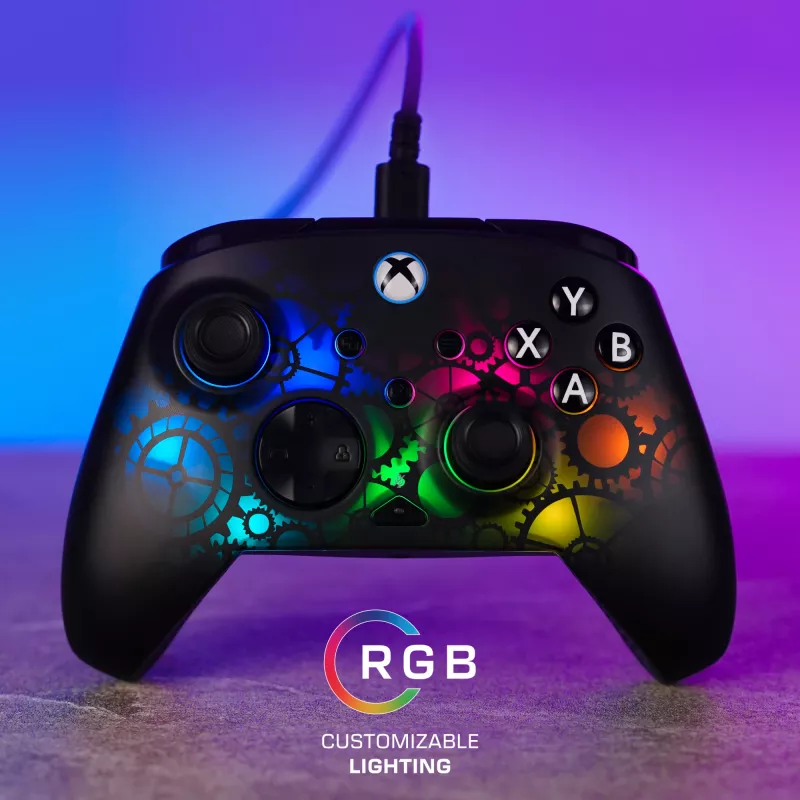 Comando Turtle Beach Afterglow Ignite com fios RGB controlador iluminação RGB personalizável botões reprogramáveis