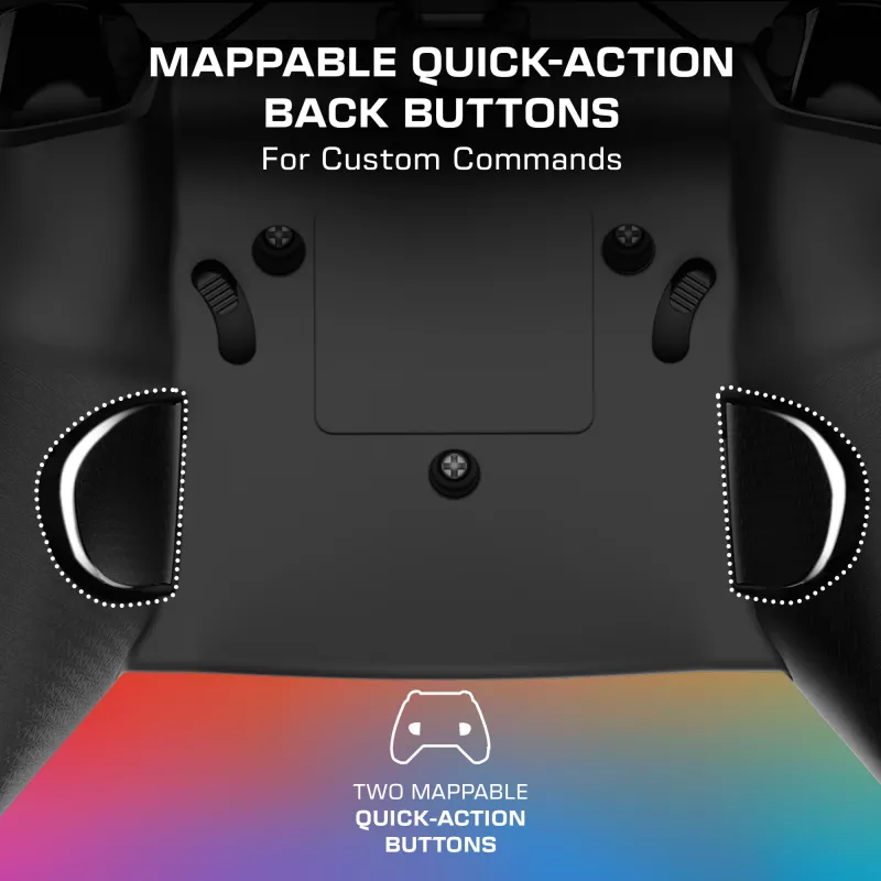 Comando Turtle Beach Afterglow Ignite com fios RGB controlador iluminação RGB personalizável botões reprogramáveis