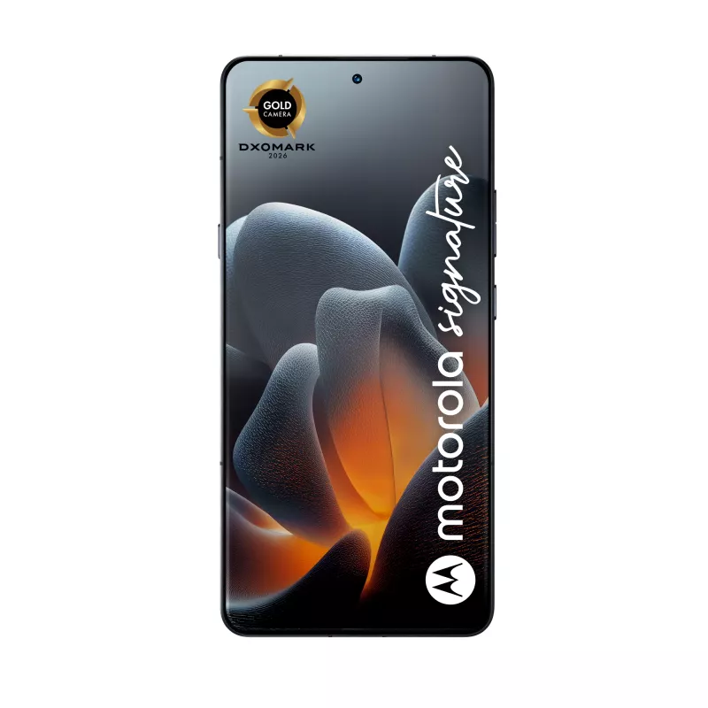 Motorola Signature Smartphone, AMOLED de 6,78 polegadas, 16 GB/512 GB, Carbon