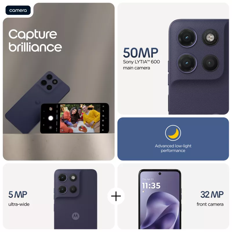 Motorola moto g17 17,1 cm (6,72 polegadas) Dual SIM Android 15 USB Type-C 8 GB 128 GB 5200 mAh roxo