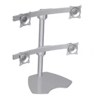 Suporte de mesa para quatro monitores Chief prateado