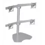 Suporte de mesa para quatro monitores Chief prateado