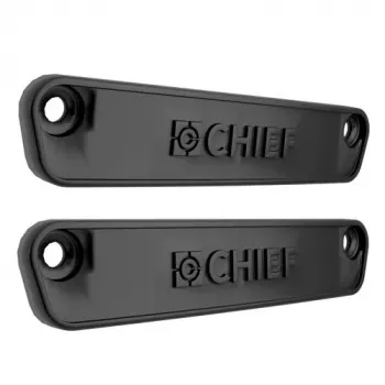 Chief Fusion Tampas finais Horizontal Row, preto, 2 unid.