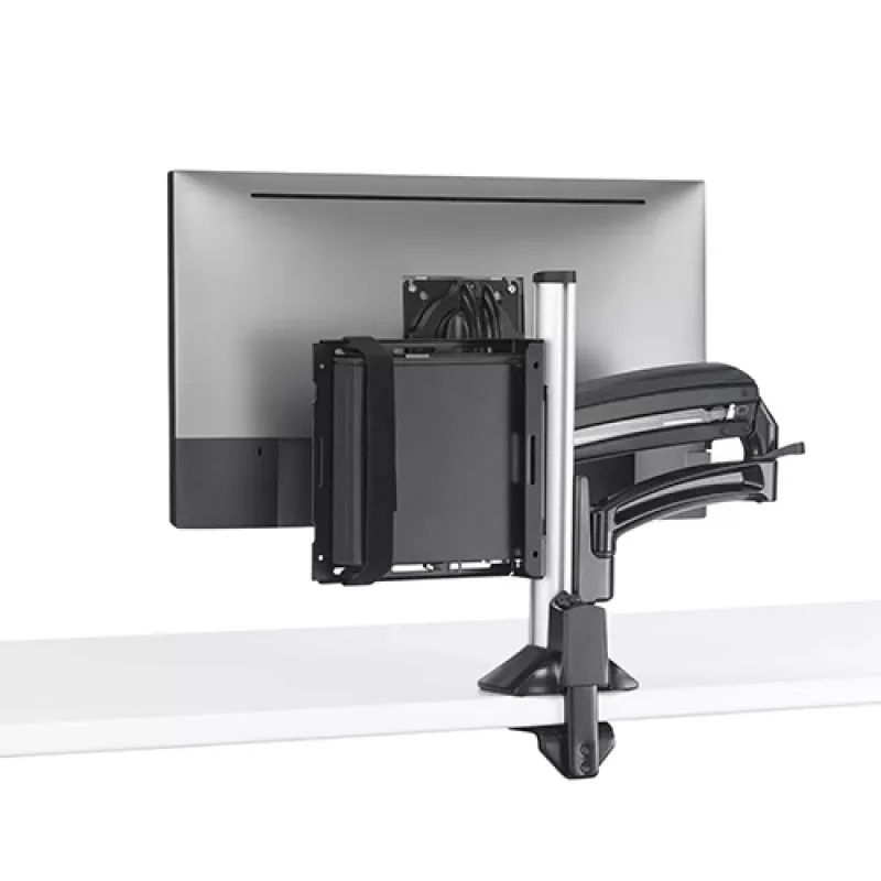 Kit de montagem Chief KRA232B – Suporte de coluna para thin client/PC, aço, preto, carga máx. 1,36 kg