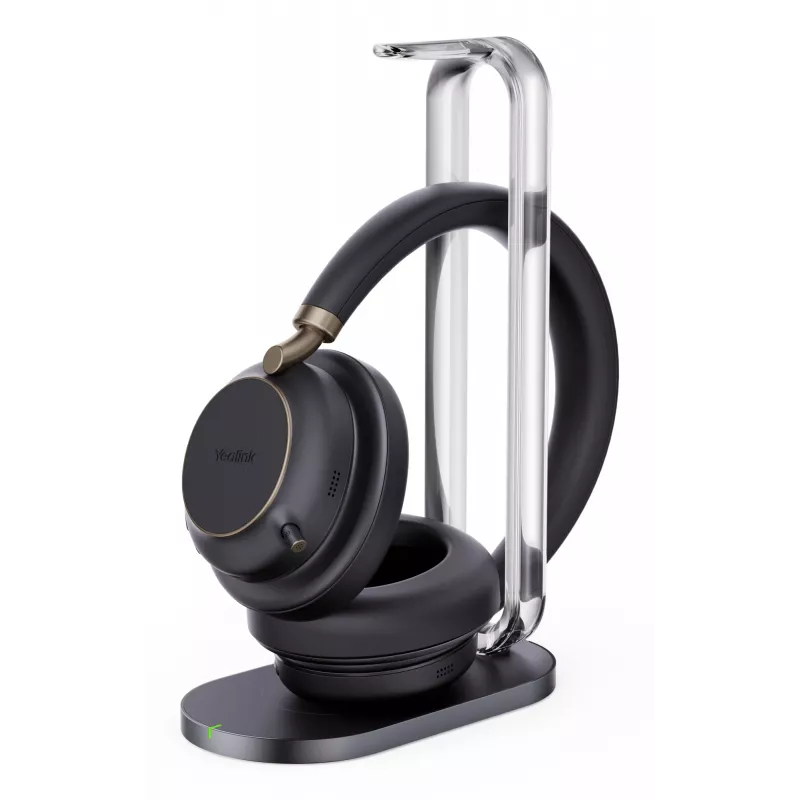 Yealink BH76 Plus com base de carregamento Headset Teams preto USB-C/A