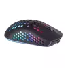 Mars Gaming MMW3, Rato gaming sem fios, RGB Flow, ultraleve 79g, 3200DPI, preto