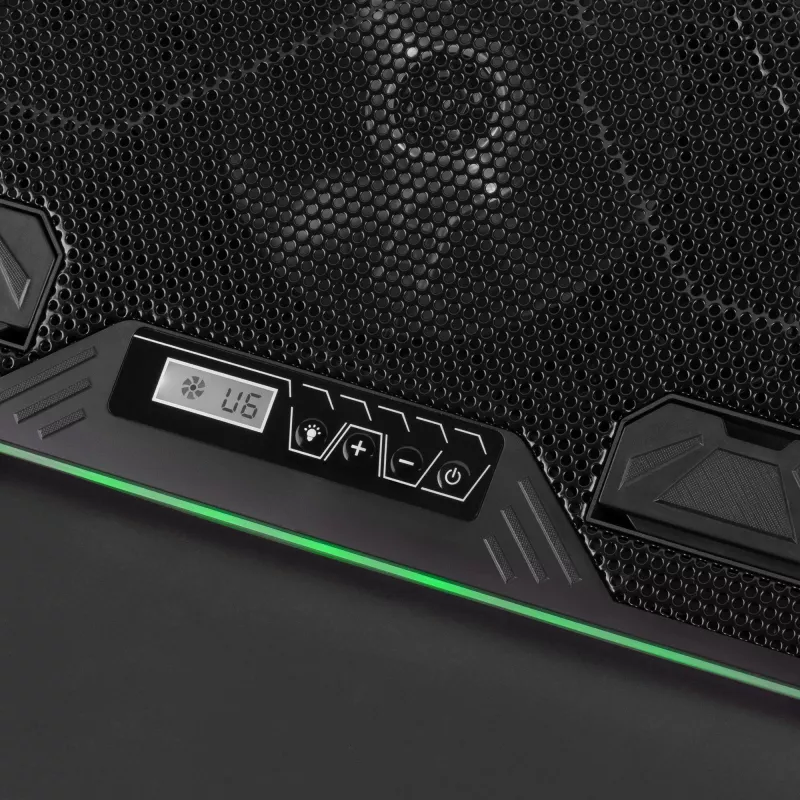Mars Gaming MNBC6, Base de arrefecimento + suporte XL 19'' ARGB, 3 ventoinhas, suporte móvel