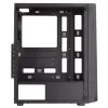 Mars Gaming MC-ART Caixa ATX para PC gaming preta vidro temperado duplamente pintado ARGB 12 modos ventoinha de 12cm
