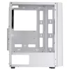 Mars Gaming MC-ART Caixa ATX para PC gaming branca vidro temperado duplamente pintado ARGB 12 modos ventoinha de 120 mm