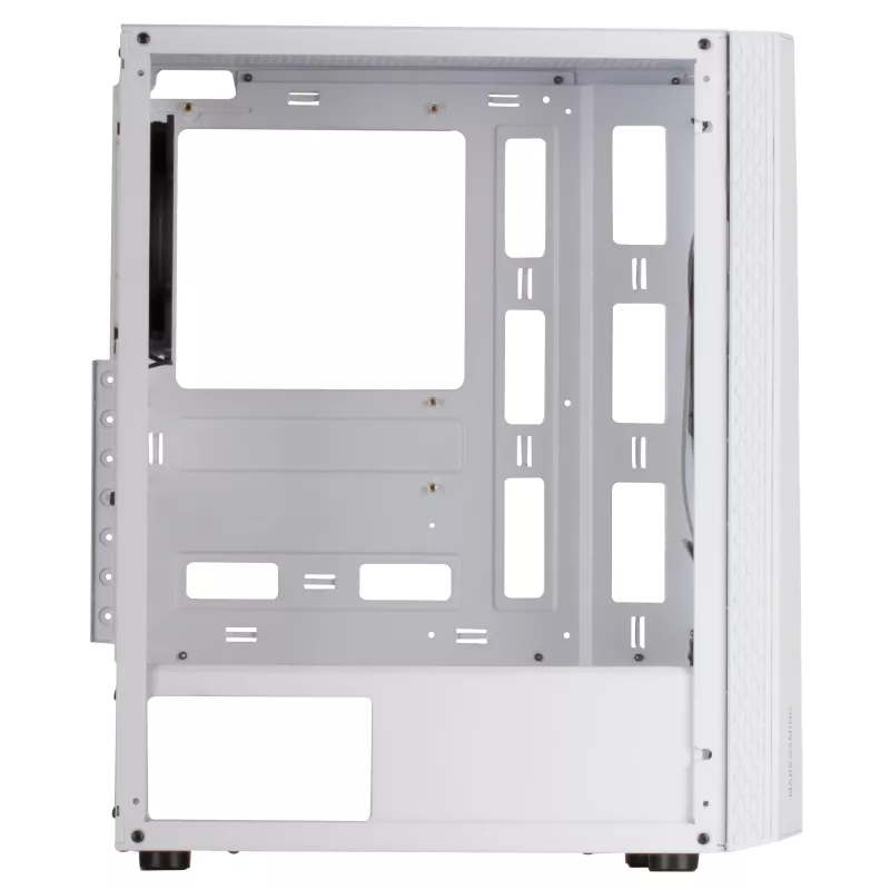 Mars Gaming MC-ART Caixa ATX para PC gaming branca vidro temperado duplamente pintado ARGB 12 modos ventoinha de 120 mm