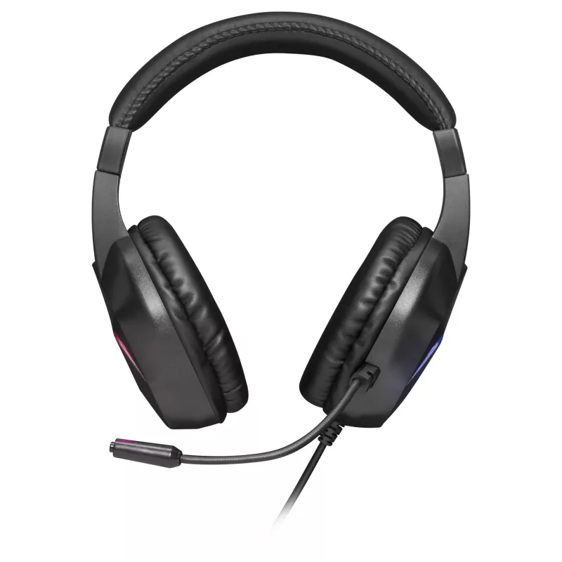 Mars Gaming MH122 Headset gaming over ear preto, FRGB com microfone, som HiFi, cancelamento de ruído, ultraleve, PS4 PS5 Xbox Switch Tablet Windows Mac