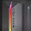 Mars Gaming MC-S1 Caixa compacta Micro-ATX para PC gaming preta iluminação ARGB 12 modos ventoinha FRGB janela lateral completa