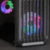 Mars Gaming MC-S2 Caixa de PC Gaming Micro-ATX Compacta Preta 2 Ventoinhas FRGB Arco-íris com Grelha Frontal e Janela Lateral Contínua