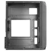 Mars Gaming MC-S2 Caixa de PC Gaming Micro-ATX Compacta Preta 2 Ventoinhas FRGB Arco-íris com Grelha Frontal e Janela Lateral Contínua