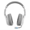 Mars Gaming MHW-100 Headset Sem Fios Branco ARGB Flow Microfone ENC Removível Ultraleve Cancelamento Ativo de Ruído ENC + Passivo Compatibilidade Universal