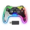 Mars Gaming MGP-24 Comando Sem Fios 2.4GPRO Neon RGB Vibração Háptica Dupla Joysticks Analógicos Dispositivo de Controlo para PC PS3 PS4 XBOX360 Raspberry Pi Mac Android