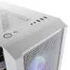 Mars Gaming MC-C Caixa de PC ATX Branca Painel Frontal em Malha Metálica Janela em Vidro Temperado 3 Ventoinhas FRGB Frontais de 120 mm