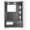Mars Gaming MC-C Caixa de PC ATX Branca Painel Frontal em Malha Metálica Janela em Vidro Temperado 3 Ventoinhas FRGB Frontais de 120 mm