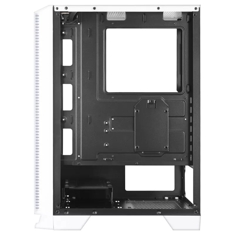 Mars Gaming MC-C Caixa de PC ATX Branca Painel Frontal em Malha Metálica Janela em Vidro Temperado 3 Ventoinhas FRGB Frontais de 120 mm